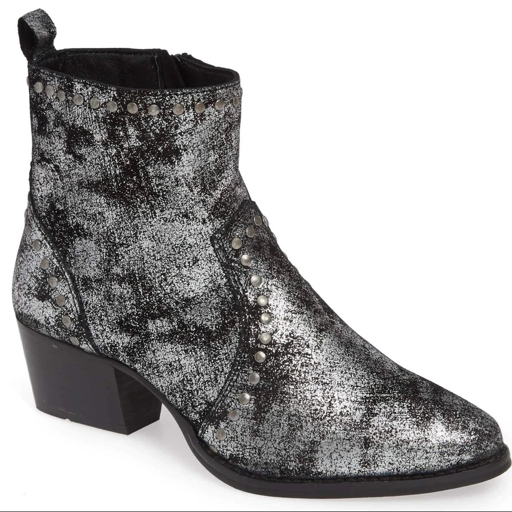 Charles by Charles David Gun Metal Bootie with block heel. Size 7.